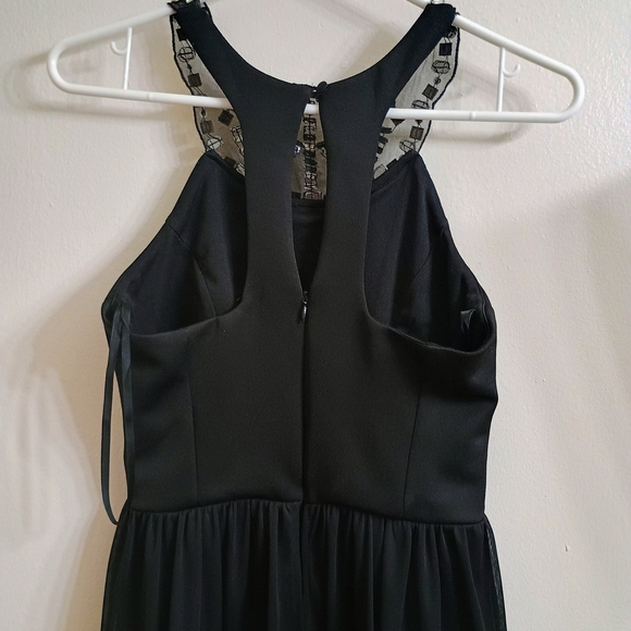 I.N. San Francisco Black Strapless Dress with Gold Accents - Picture 5 of 8